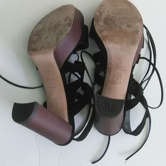 Stuart Weitzman Chunk Block heel Platform Sandals - Picture 6 of 6